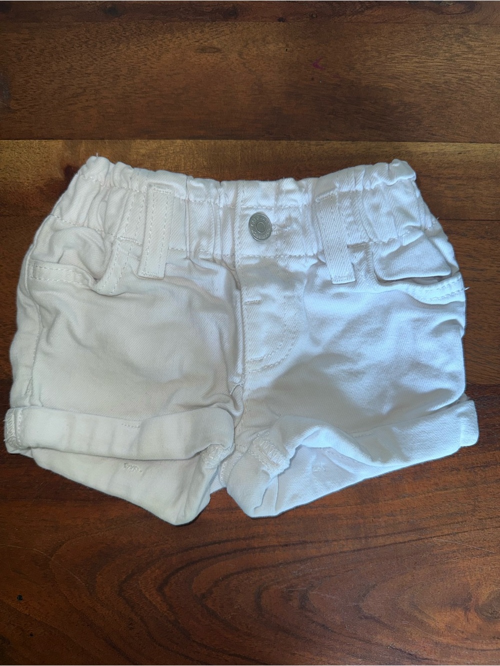Cat & Jack White Cuffed Toddler Shorts